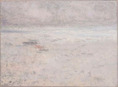 null Roger MATHIAS (1884-1971)
Marine, 1964.
Oil on paper, signed lower left and...
