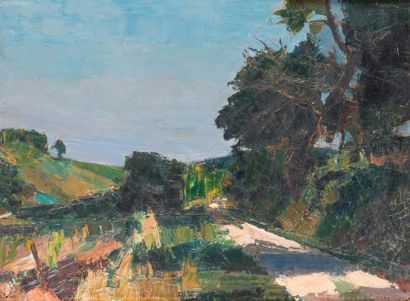 null Charles CANTE (1903-1981)
Chemin à Camblanes.
Oil on canvas signed lower right.
60...