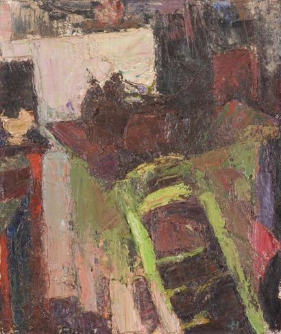 null Charles CANTE (1903-1981)
L'Atelier.
Oil on canvas signed lower left.
46 x 38...