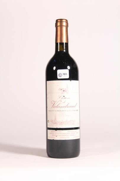 null 1995 - Château Valandraud
Saint-Émilion Grand Cru - 1 blle - Étiquette légèrement...