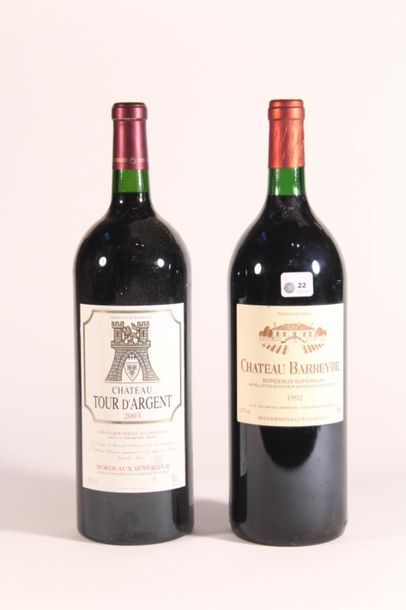 null 1992 - Château Barreyre rouge Bordeaux supérieur - 1 Mag 
2003 - Château Tour...
