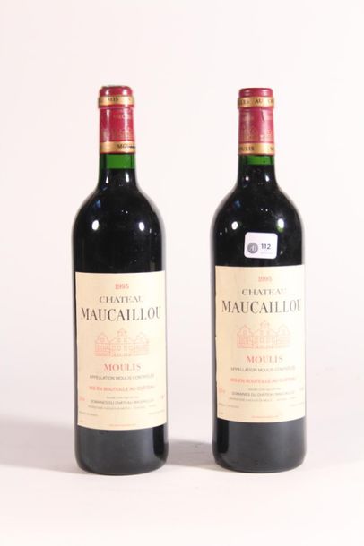 null 1995 - Château Maucaillou rouge Moulis - 2 blles