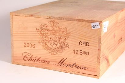 null 12 bouteilles Château Montrose 2006 (1 caisse bois de 12 d'origine non ouverte)...