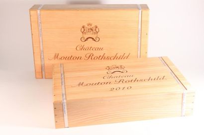 null 12 bouteilles Château Mouton Rothschild 2010 (2 caisses de 6 bouteilles d'origine...