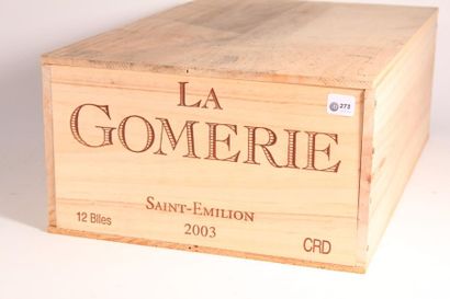 null 12 bouteilles Château La Gomerie 2003 (1 caisse de 12 bouteilles d'origine non...