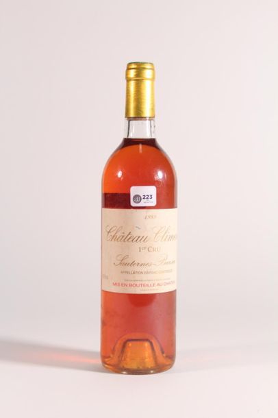 null 1989 - Château Climens Sauternes Barsac - 1blle