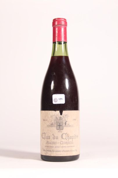 null 1961 - Château Aloxe Corton Clos du Chapitre
1 blle - Slightly worn label