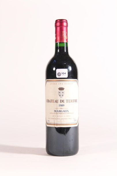 null 1989 - Château du Tertre 5ème Grand cru rouge Margaux - 1 blle