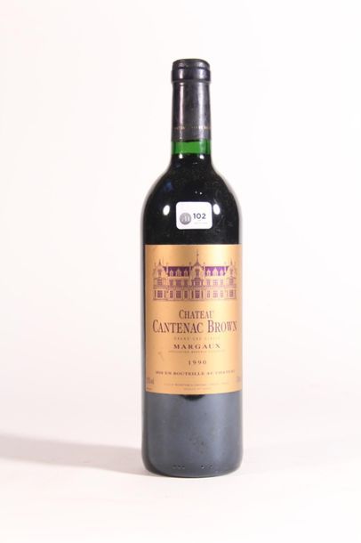 null 1990 - Château Cantenac Brown 3rd Grand cru red Margaux - 1 blle