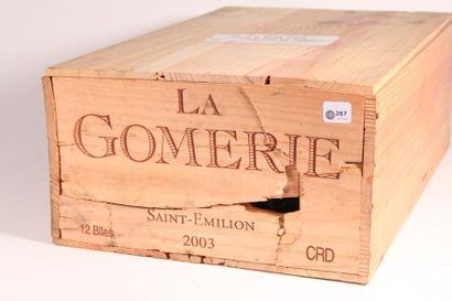 null 12 bouteilles Château La Gomerie 2003 (1 caisse de 12 bouteilles d'origine non...