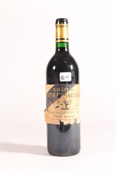 null 1993 - Château Latour Martillac rouge Pessac-Léognan - 1 blle étiquette abimée...