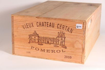 null 12 bouteilles Vieux Château Certan 2010 (1 caisse de 12 d'origine non ouverte)...