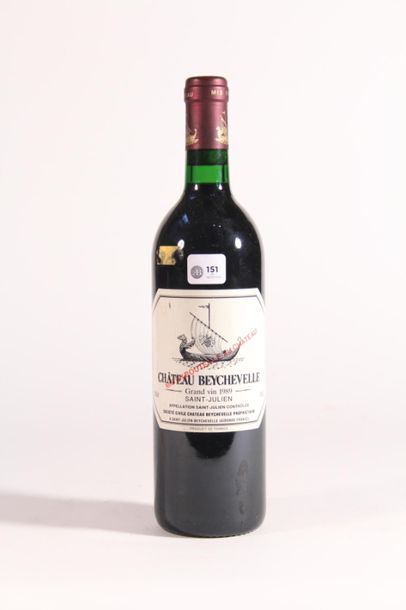 null 1989 - Château Beychevelle Grand vin rouge Saint-Julien - 1 blle