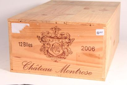 null 12 bouteilles Château Montrose 2006 (1 caisse bois de 12 d'origine non ouverte)...