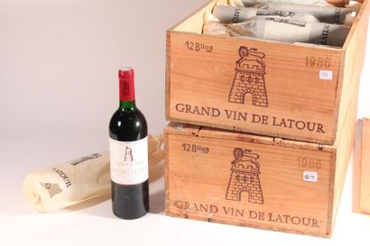 null 1986 - Château Latour rouge Pauillac - 2 CBO (24 blles) 