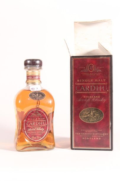Cardhu (12 ans) single malt Whisky - 1 b...