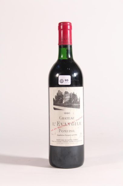 null 1990 - Château L'Evangile rouge Pomerol - 1 blle