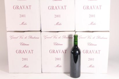 null 36 bouteilles Château Gravat 2001 en tiré bouché (cartons de 6 bouteilles) 