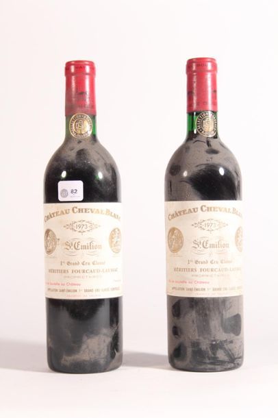 null 1973 - Château Cheval Blanc rouge Saint-Emilion - 2 blles