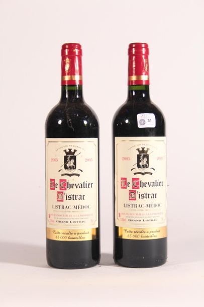 null 2005 - Le Chevalier D'Istrac rouge Listrac Médoc - 2 blles