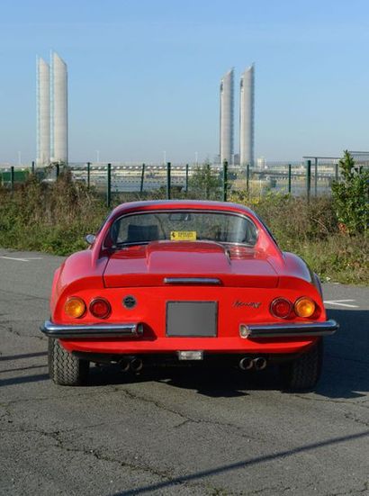 null Une Berlinette 2 places de marque Ferrari type Dino 246 du 10/07/1974 de couleur...