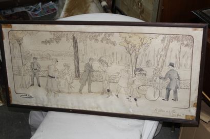 null Aquatinte en ovale

Élégante à l'agneau

Circa 1920

48 x 59 cm

(Rousseurs).

On...