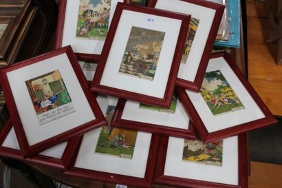 null Set of 11 colour lithographs after Marcel JEANJEAN.

Framed under glass.

A...
