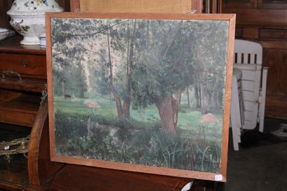 null Regional school early 20th century

The clearing

Oil on canvas signed lower...