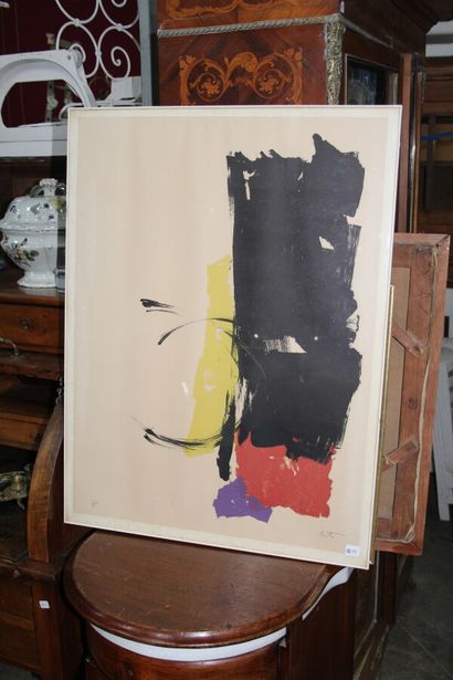 null Colour lithography.

Abstract composition signed in pencil below right and numbered...