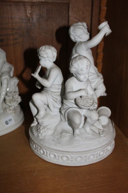 null Group in biscuit in the taste of Sèvres

Putti eating

Late 19th/early 20th...