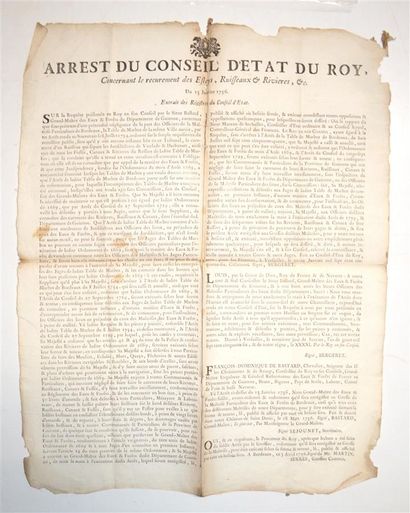 null BASTARD (François Dominique de, Chevalier)

Arrest du Conseil d'Etat du Roy,...