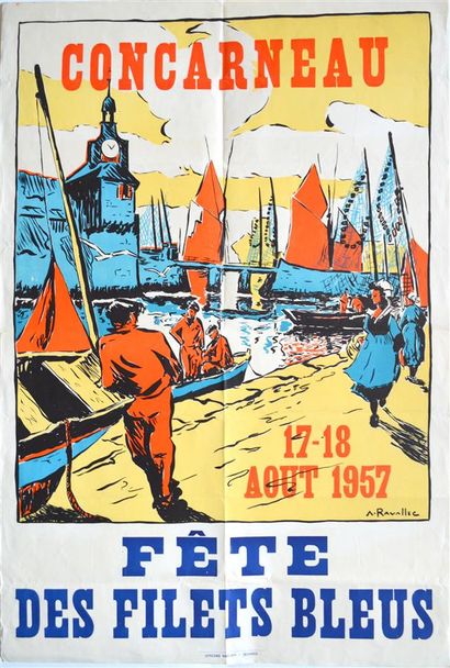 null POSTER - RAVALLEC (Adrien)

Poster: Concarneau 17-18 August 1957. Fêtes des...