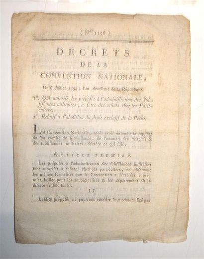 null DÉCRET

Décret de la Convention Nationale, du 6 Juillet 1793, l'an deuxième...