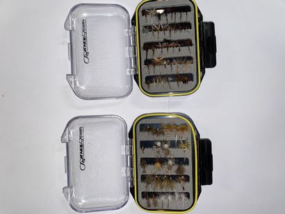 null BOÎTE à MOUCHES

2 boîte à double rangement contenant environ 90 (24 + 62) mouches...