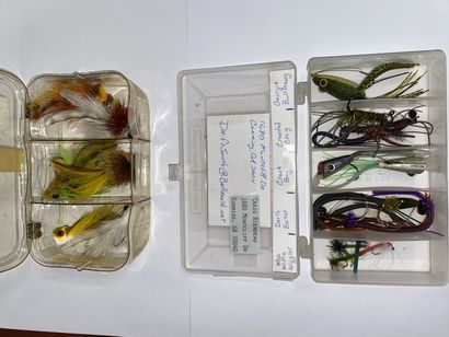 null LEURRES

Set of 2 bottom boxes (wee willie wiggler - dark bait - Georgia frog)...