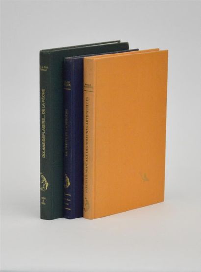 null FLY FISHING

Reunion of 3 books under cloth binding (PEL, Paris), gilt title...