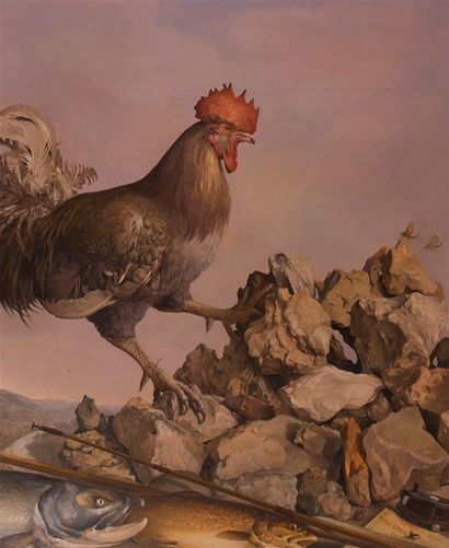 null PAINTING - SCHAEFFER (Jean-Claude)

Rooster composition and fly fishing attributes....