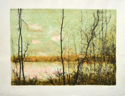 null GARTNER

Pond in Winter.

Lithograph on paper, 50x65 cm, signed lower right;...