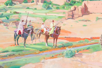 null 
NO LIVE AUCTION FOR THIS LOT





Jacques MAJORELLE (1886-1962)




Ouarzazate.




Mixed...