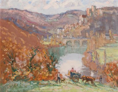 null Lucien de MALEVILLE (1881-1964)

Dordogne Valley.

Oil on isorel panel, signed...