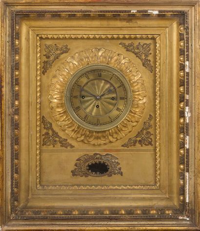 null CARTEL IN GILDED WOOD BOARD

the rectangular frame opening to a glass door containing...