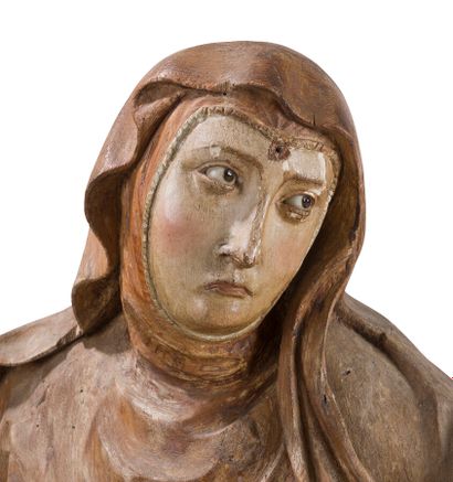 null HOLY WOMAN

made of polychrome resinous wood (wear and tear); glass eyes. Maybe...