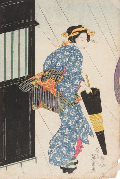 KEISAI EISEN

Japon, XIXème siècle.

Oban...