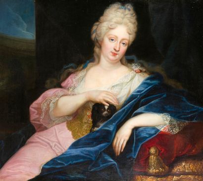 null ECOLE FRANÇAISE VERS 1700,

Portrait dit de Antoinette Des Houlières (1637-1694)...