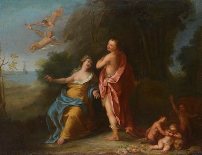 null FRENCH SCHOOL 18th century

Mythological scene.

Oil on canvas. In a painted...