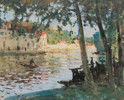 Pierre-Eugène MONTEZIN (1874-1946)

La rivière.

Huile...
