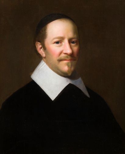 null ECOLE HOLLANDAISE VERS 1620

Portrait d'un homme d'Eglise en buste.

Panneau...
