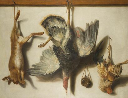 null TO THE TASTE OF Jacob BILTIUS 

Fool the hare, turkey and wild rooster.

Canvas.

116...