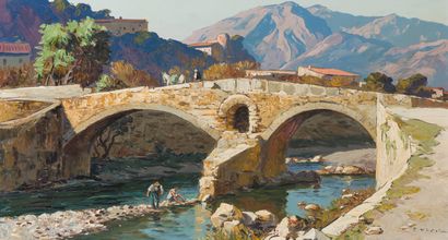 Gustave VIDAL (1895-1966)

Pont romain à...