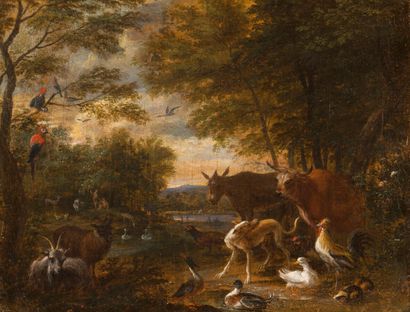 null Adriaen de GRYEFF (1670-1715)

Le Paradis terrestre.

Toile.

Dans un cadre...